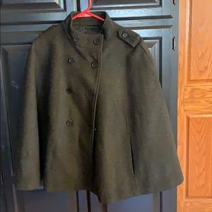 Women’s Banana Republic wool cape coat size XL